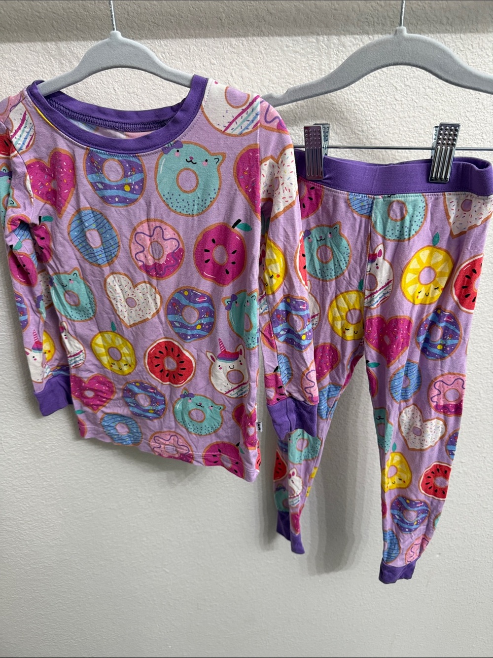 Little sleepies Donut Print Pajama Set